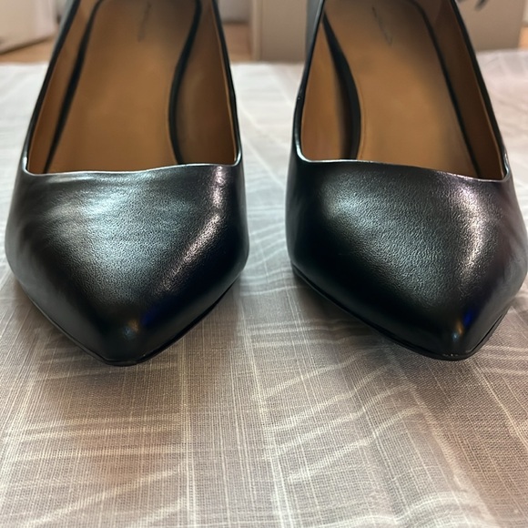 14th & Union Black Faux Leather Heels - Picture 6 of 7